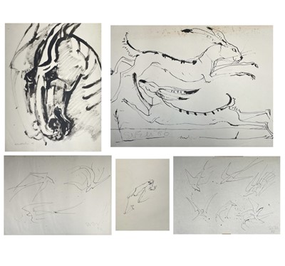 Lot 665 - Sven BERLIN (1911-1999) Animals and Birds Five...