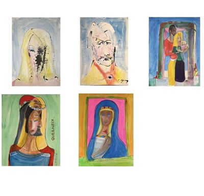 Lot 683 - Sven BERLIN (1911-1999) Watercolour portraits...