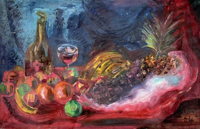 Lot 485 - Sven BERLIN (1911-1999) Still Life with Fruit...