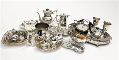 Lot 2317 - A large quantity of silver plated items,...