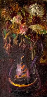 Lot 698 - Sven BERLIN (1911-1999) Still Life Flowers Oil...