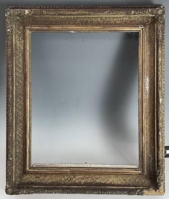Lot 663 - A Victorian moulded gilt picture frame...