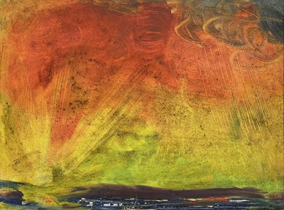 Lot 449 - Sven BERLIN (1911-1999) Dorset Sunrise Oil on...
