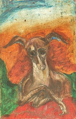 Lot 133 - Sven BERLIN (1911-1999) The Whippet "Flea" Oil...