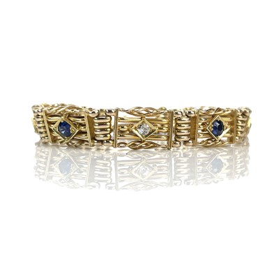 Lot 37 - An attractive Victorian 15ct gold diamond and...