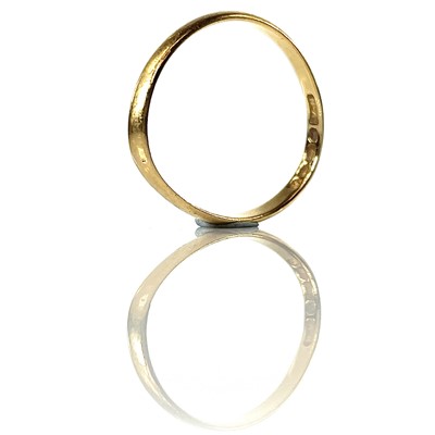 Lot 198 - A 22ct gold band ring, Birmingham 1927,...