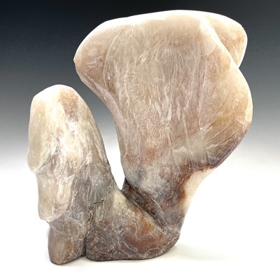 Lot 411 - Sven BERLIN (1911-1999) Pegasus Alabaster...