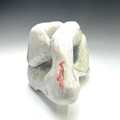 Lot 109 - Sven BERLIN (1911-1999) Swan Painted plaster...