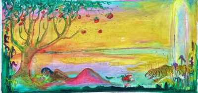 Lot 537 - Sven BERLIN (1911-1999) Eden Oil on board...