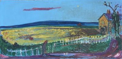 Lot 465 - Sven BERLIN (1911-1999) Walking Home   Oil on...