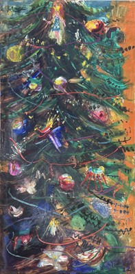 Lot 625 - Sven BERLIN (1911-1999) Christmas Tree   Oil...