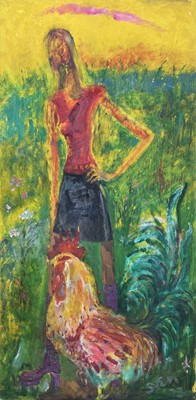 Lot 438 - Sven BERLIN (1911-1999) Julia and the Rooster...