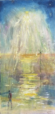 Lot 710 - Sven BERLIN (1911-1999) Sunset   Oil on board...