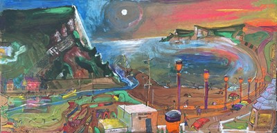 Lot 341 - Sven BERLIN (1911-1999) Seaton Bay Oil on...