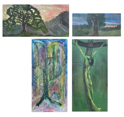 Lot 110 - Sven BERLIN (1911-1999) Frozen Tree Oil on...