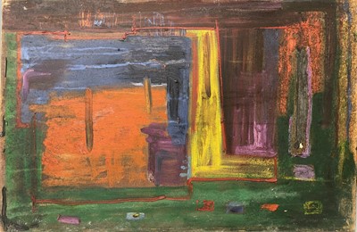 Lot 635 - Sven BERLIN (1911-1999)   Abstract Oil on...