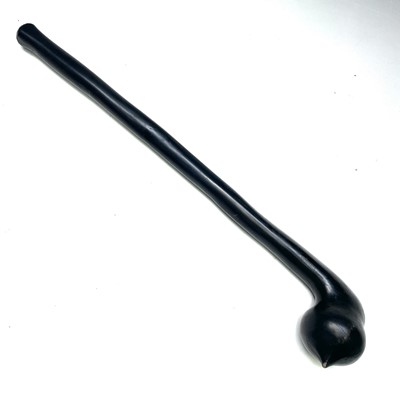 Lot 65 - An ebonised possibly Masai rungu African...