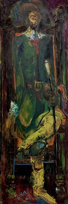 Lot 556 - Sven BERLIN (1911-1999) Pop singer Oil on...