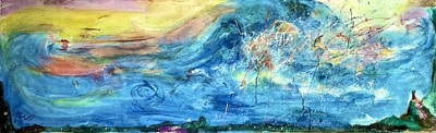 Lot 157 - Sven BERLIN (1911-1999) Seascape Oil on board...