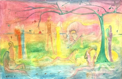 Lot 230 - Sven BERLIN (1911-1999) The garden of lovers...