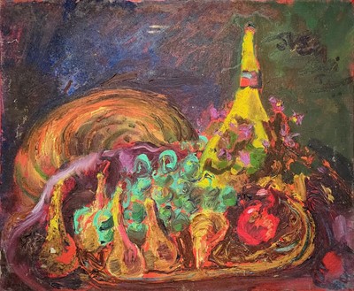 Lot 363 - Sven BERLIN (1911-1999) Still life of fruit...