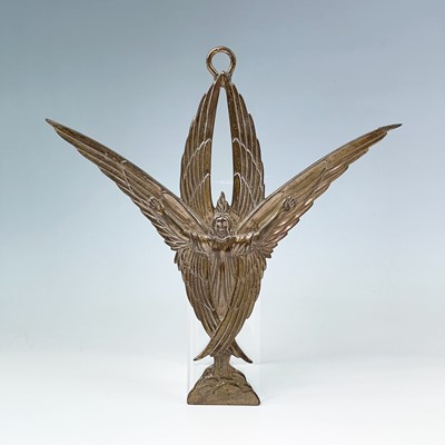 Lot 127 - An early 20th century bronze plaque of a...