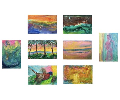 Lot 343 - Sven BERLIN (1911-1999)   Eight oils on board...