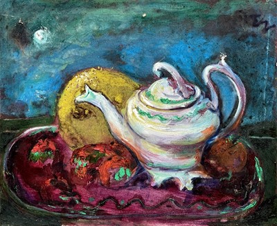 Lot 723 - Sven BERLIN (1911-1999) Still life with teapot...