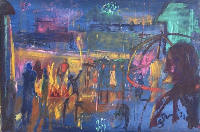 Lot 213 - Sven BERLIN (1911-1999) Cowes, Celebrations in...