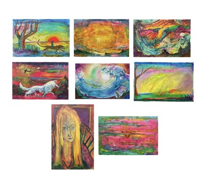 Lot 332 - Sven BERLIN (1911-1999)   Eight oils on board...