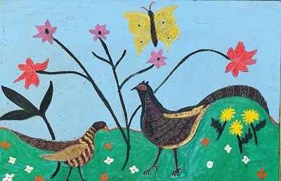Lot 329 - Julia BERLIN (1942-2021) Pheasants and...