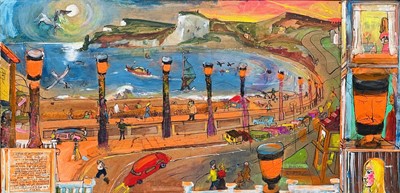 Lot 231 - Sven BERLIN (1911-1999) Seaton Bay Mixed media...