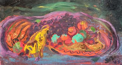 Lot 255 - Sven BERLIN (1911-1999) Still life of fruit...