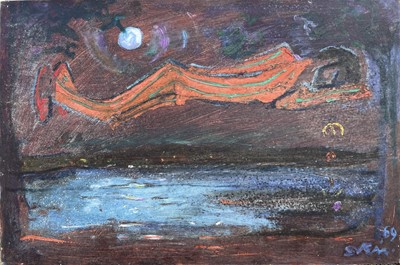 Lot 324 - Sven BERLIN (1911-1999) Sleep Oil on board...