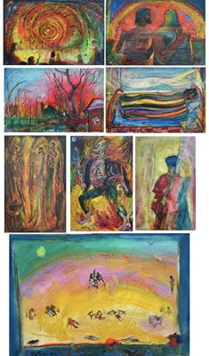 Lot 505 - Sven BERLIN (1911-1999)   Eight oils on board...