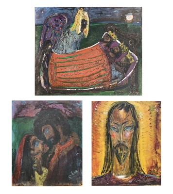 Lot 89 - Sven BERLIN (1911-1999) Three oils on board...