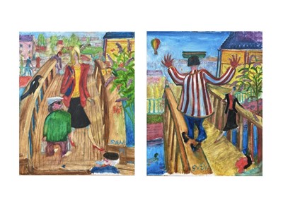 Lot 217 - Sven BERLIN (1911-1999) 'The woman on the...