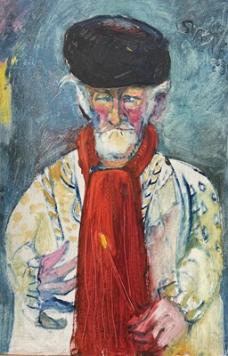 Lot 315 - Sven BERLIN (1911-1999) White Haired Gentleman...