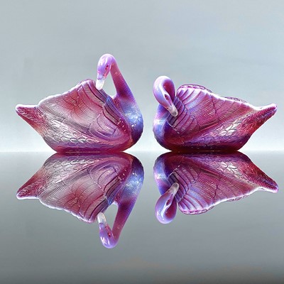 Lot 910 - A rare pair of Burtles, Tate & Co rose...