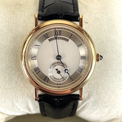 Lot 366 - A Breguet Classique 18K manual wind wristwatch,...
