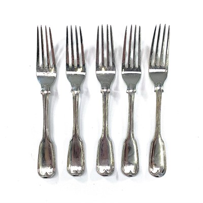 Lot 33 - A set of five George IV & William IV silver...