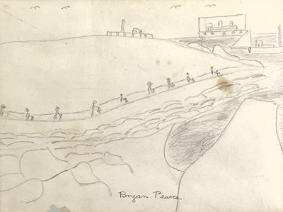 Lot 75 - Bryan PEARCE (1929-2006) Headland and Boats...