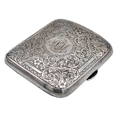 Lot 36 - A Victorian silver foliate scroll engraved...
