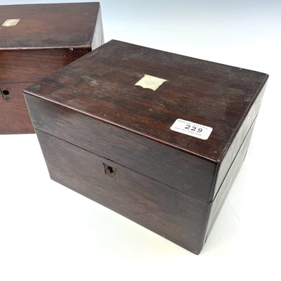 Lot 73 - A Victorian rosewood vanity box, with lift-out...