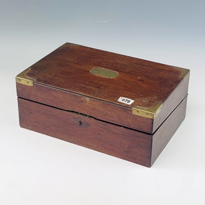 Lot 59 - A 19th century mahogany and brass bound...