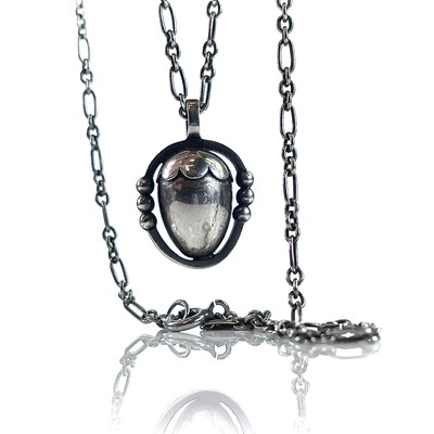 Lot 157 - A Georg Jensen Danish sterling silver acorn...