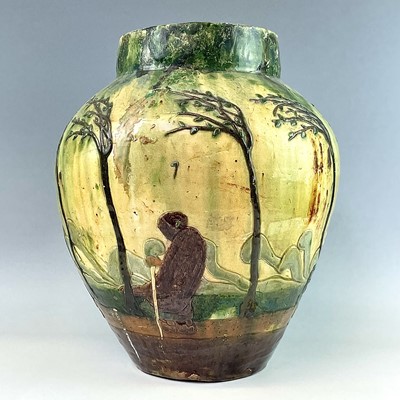 Lot 809 - A Flemish Art Nouveau pottery vase, by Leo...