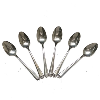 Lot 40 - A set of mid-century silver teaspoons by...