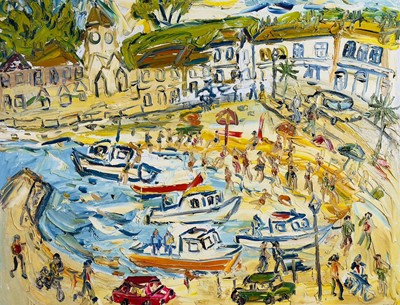 Lot 269 - Sean HAYDEN (1979) Mousehole Harbour Oil on...