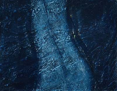 Lot 400 - Jeremy LE GRICE (1936-2012) 'Sea' Oil on board...